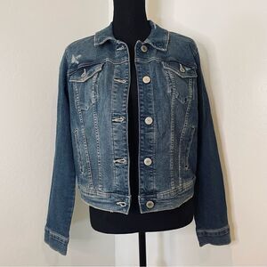 Lightly Distressed "SO" Jean Jacket NWT Medium Light Denim